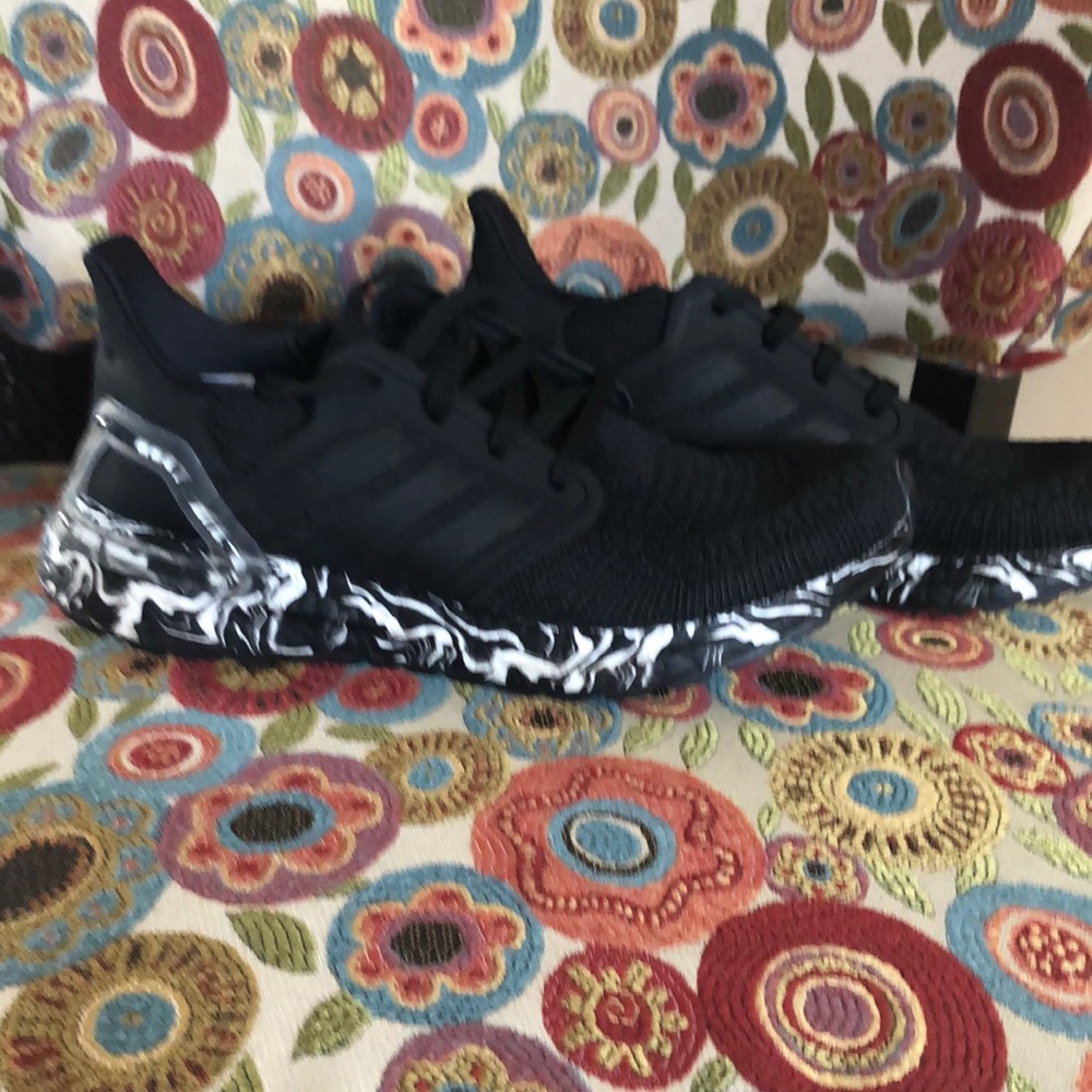 Adidas Black Trainers in pristine condition!